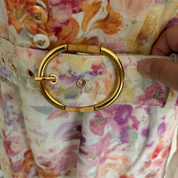 New Zimmermann Multicolor Floral Long Sleeve Dress - Picture 4 of 6